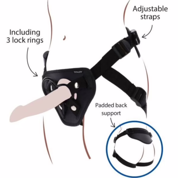 GET REAL - STRAP-ON DELUXE HARNÉS NEGRO - Imagen 10