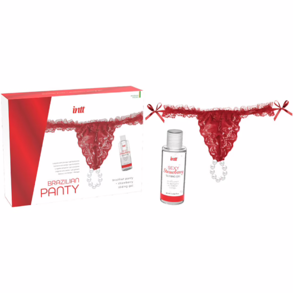 INTT RELEASES - PANTY BRASILEÑO ROJA CON PERLAS Y GEL LUBRICANTE 50 ML - Imagen 6