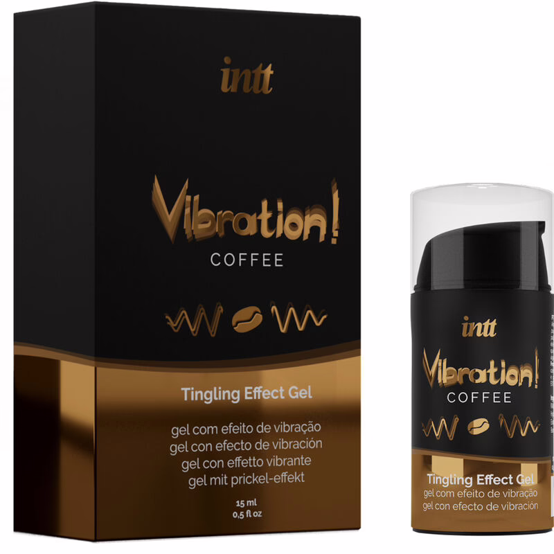 INTT - POTENTE ESTIMULANTE ÍNTIMO GEL VIBRADOR LIQUIDO CAFÉ 15ML - Imagen 2