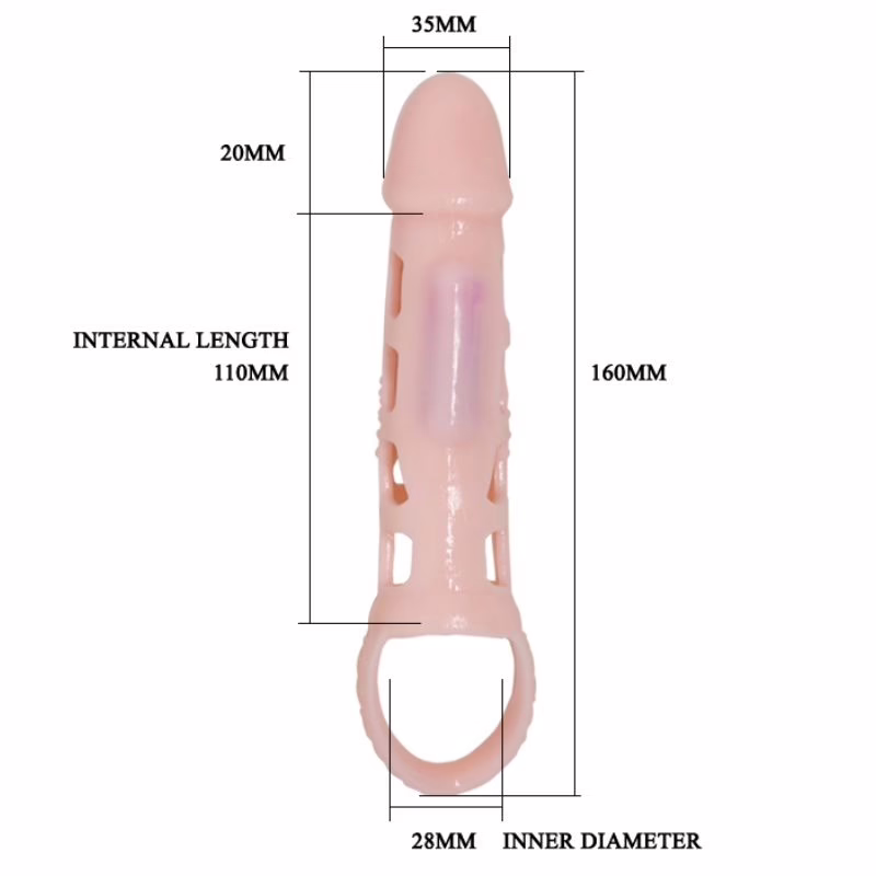 PRETTY LOVE - HARRISON FUNDA EXTENSORA PENE CON VIBRACIÓN Y STRAP 13.5 CM - Imagen 7