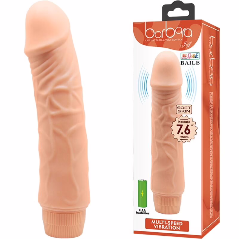 BAILE - BARBARA VIBRADOR REALÍSTICO 20 CM - Imagen 2