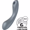 SATISFYER - CURVE TRINITY 1 AIR PULSE VIBRATION GRIS - Imagen 11