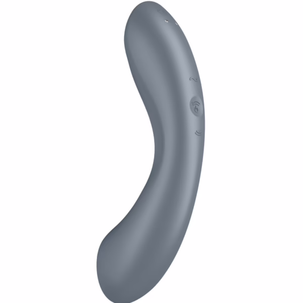 SATISFYER - CURVE TRINITY 1 AIR PULSE VIBRATION GRIS - Imagen 19
