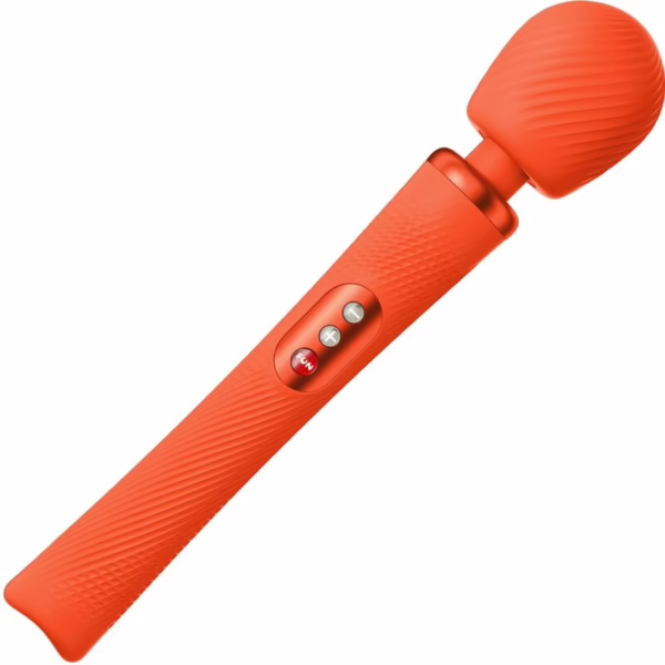 FUN FACTORY - VIM WAND RUMBLE VIBRADOR RECARGABLE SILICONA NARANJA - Imagen 10