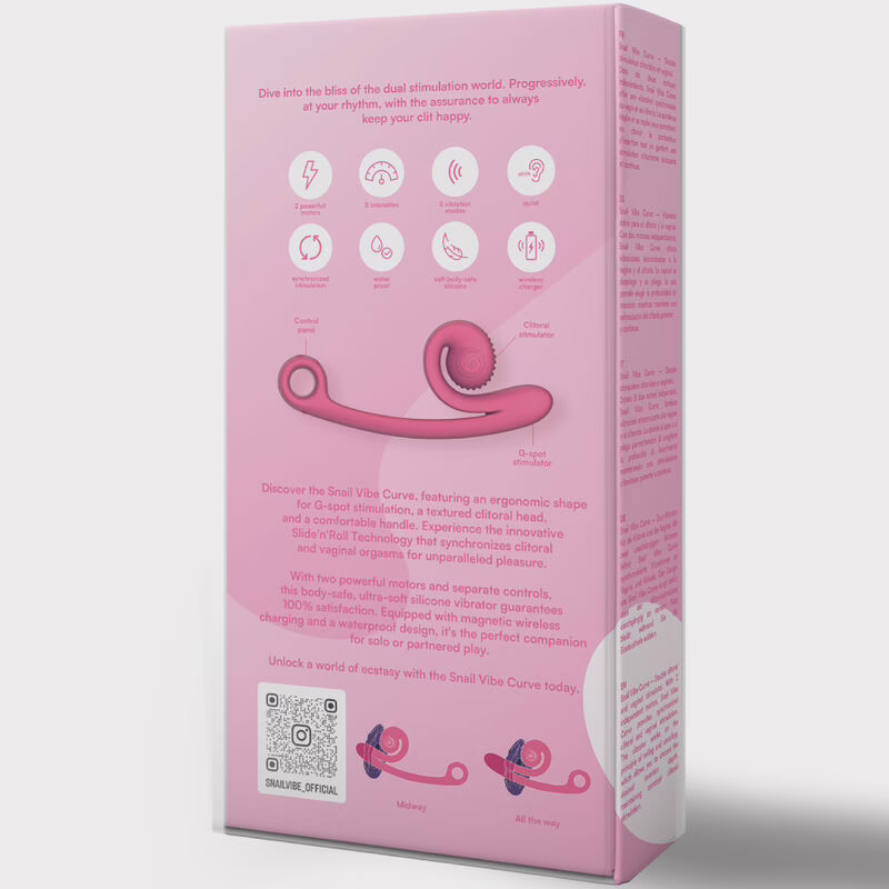 SNAIL VIBE - CURVE VIBRADOR ROSA - Imagen 5