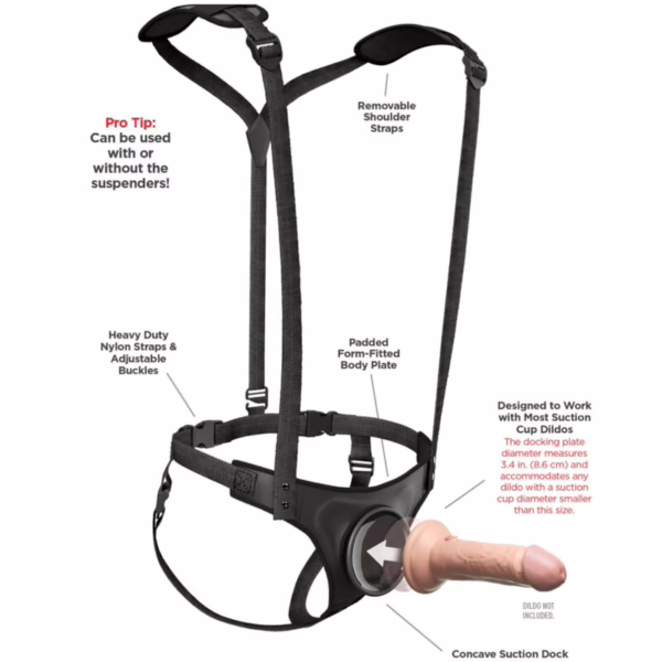 PIPEDREAMS - BODY DOCK STRAP-ON SUSPENDERS - Imagen 11