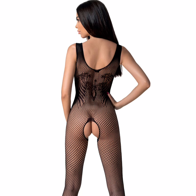 PASSION - BS098 BODYSTOCKING NEGRO TALLA ÚNICA - Imagen 2