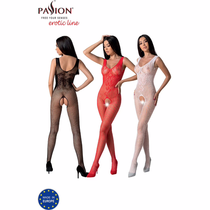 PASSION - BS098 BODYSTOCKING NEGRO TALLA ÚNICA - Imagen 8