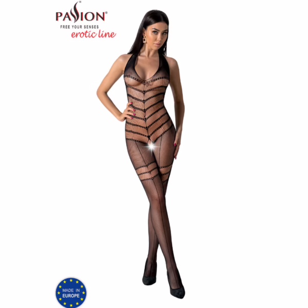 PASSION - BS100 BODYSTOCKING NEGRO TALLA ÚNICA - Imagen 11