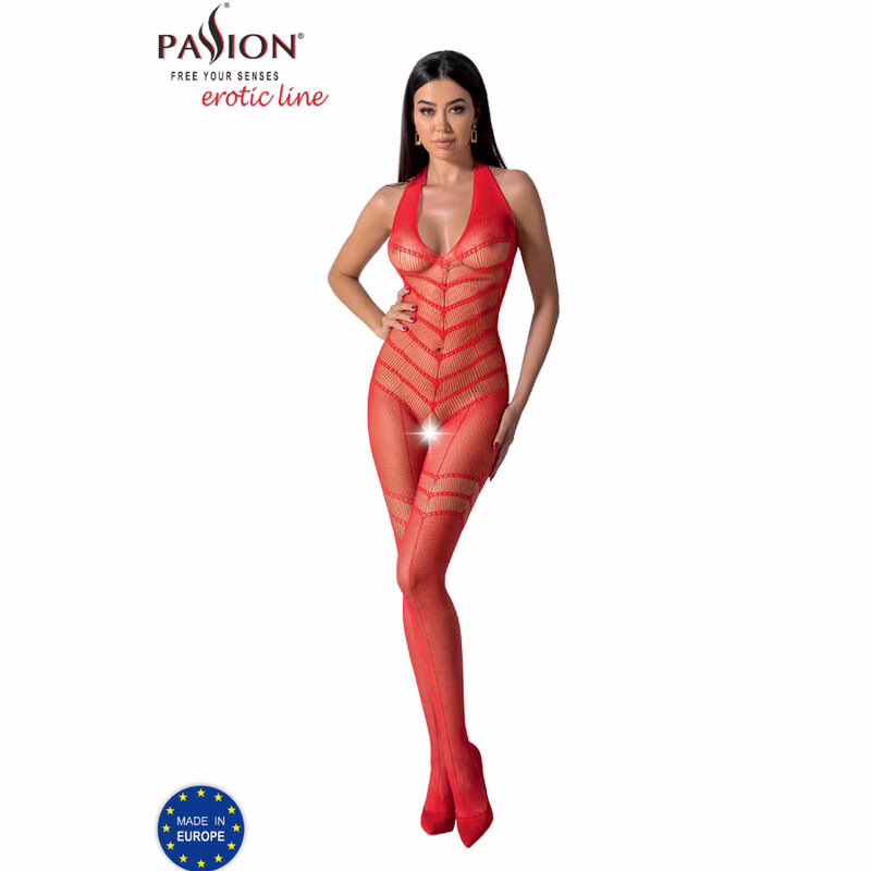 PASSION - BS100 BODYSTOCKING ROJO TALLA ÚNICA - Imagen 3