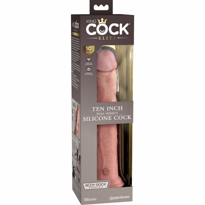 KING COCK - ÉLITE DILDO REALÍSTICO SILICONA 25.4 CM - Imagen 5