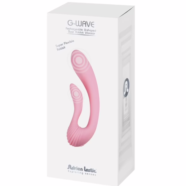 ADRIEN LASTIC - G-WAVE VIBRADOR DUAL RABBIT ROSA - Imagen 14