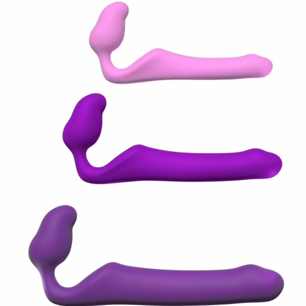 ADRIEN LASTIC - QUEENS STRAP-ON FLEXIBLE VIOLETA TALLA L - Imagen 9