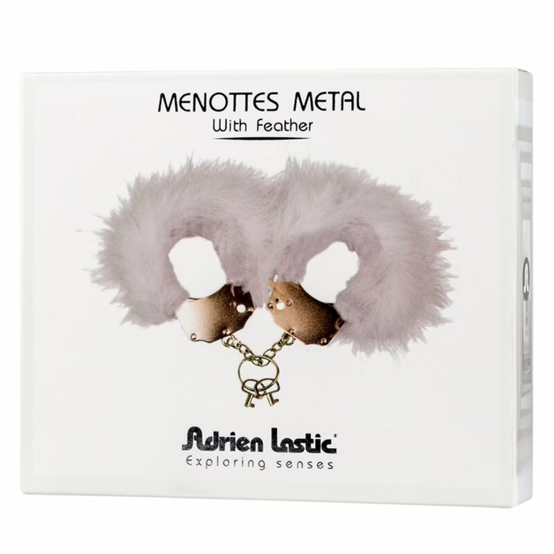 ADRIEN LASTIC - ESPOSAS METAL CON PLUMAS BLANCO - Imagen 6