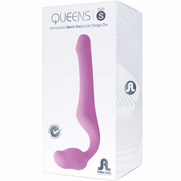 ADRIEN LASTIC - QUEENS STRAP-ON FLEXIBLE ROSA TALLA S - Imagen 10
