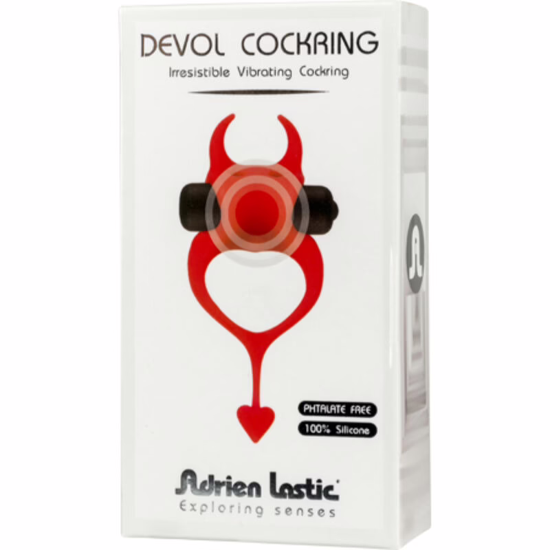 ADRIEN LASTIC - DEVOL COCKRING ANILLO VIBRADOR ROJO - Imagen 4