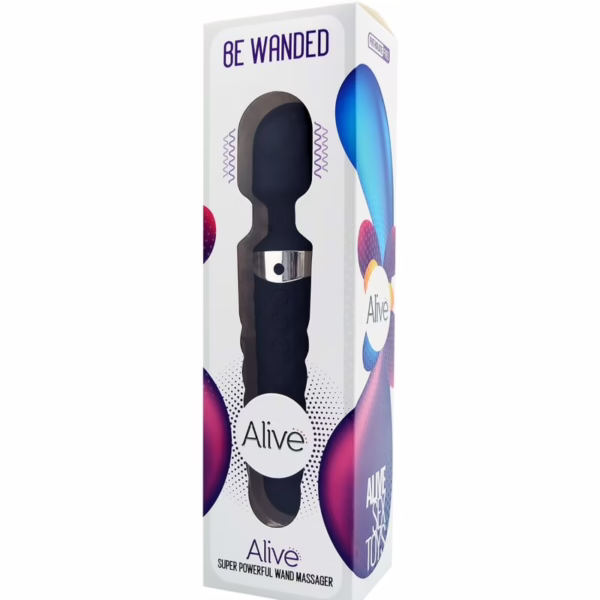 ALIVE - BE WANDED MASAJEADOR VIBRADOR NEGRO - Imagen 4