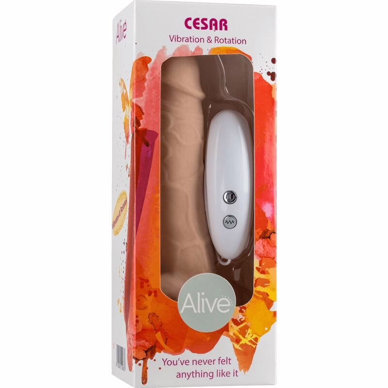 ALIVE - CESAR PENE REALÍSTICO VIBRADOR & ROTADOR 17.5 CM - Imagen 2