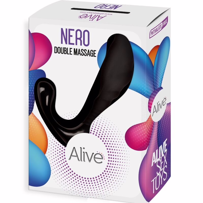 ALIVE - NERO DOBLE MASAJEADOR ANAL & PROSTÁTICO - Imagen 2