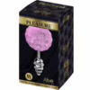 ALIVE - ANAL PLEASURE PLUG ESPIRAL METAL POMPON VIOLETA TALLA M - Imagen 8