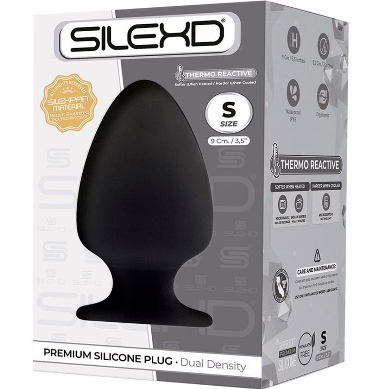 SILEXD - MODELO 1 PLUG ANAL SILICONA PREMIUM SILEXPAN PREMIUM TERMORREACTIVO TALLA S - Imagen 2