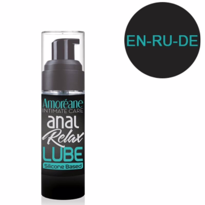 AMOREANE - LUBRICANTE ANAL BASE DE SILICONA 30 ML EN/RU/DE - Imagen 2