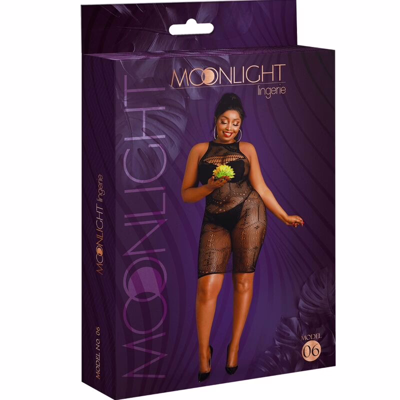 MOONLIGHT - MODELO 6 VESTIDO NEGRO TALLA ÚNICA / PLUS SIZE - Imagen 3