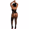 MOONLIGHT - MODELO 2 BODYSTOCKING NEGRO TALLA ÚNICA / PLUS SIZE - Imagen 5