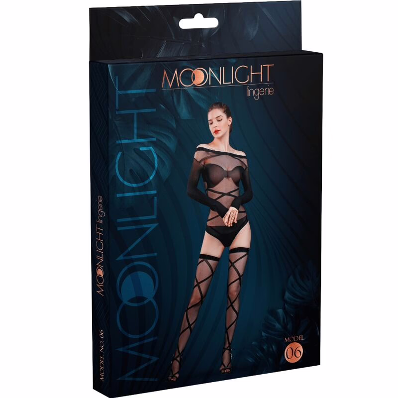 MOONLIGHT - MODELO 6 BODY & MEDIAS NEGRO TALLA ÚNICA