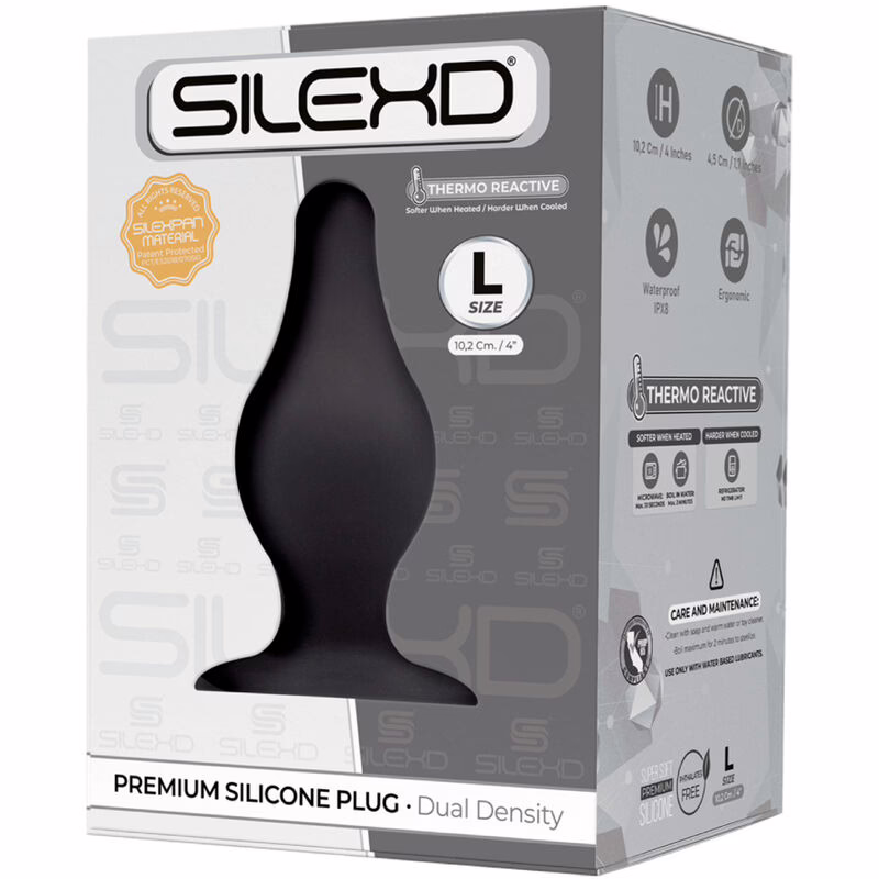 SILEXD - MODELO 2 PLUG ANAL SILICONA PREMIUM SILEXPAN PREMIUM TERMORREACTIVO TALLA L - Imagen 2