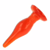 BAILE - PLUG ANAL TACTO SUAVE ROJO 14.2 CM - Imagen 9