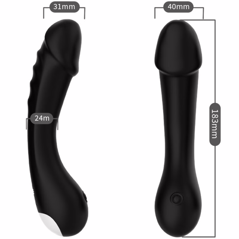 ARMONY - DILDO VIBRADOR PUNTO G SILICONA NEGRO - Imagen 3