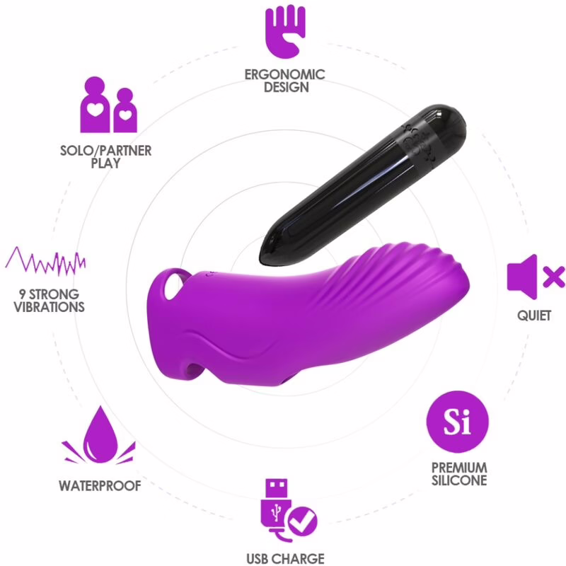 ARMONY - AURORA VIBRADOR DEDAL FUCSIA - Imagen 3
