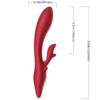 ARMONY - ELK VIBRADOR RABBIT CURVO RED - Imagen 7