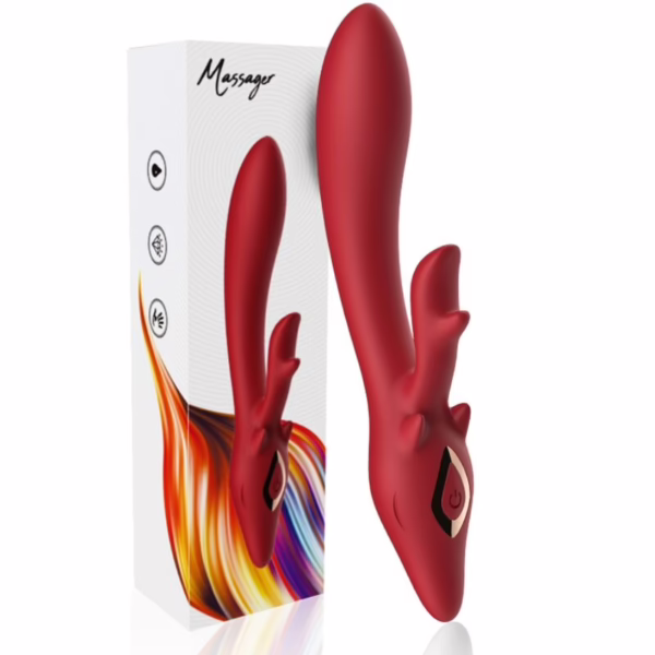 ARMONY - ELK VIBRADOR RABBIT CURVO RED - Imagen 10