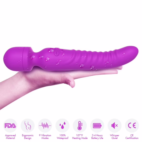 ARMONY - MISSION MASAJEADOR & VIBRADOR EFECTO CALOR VIOLETA - Imagen 3