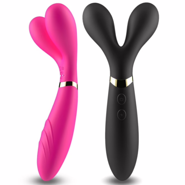 ARMONY - Y-WAND MASAJEADOR & VIBRADOR CABEZA DOBLE FUCSIA - Imagen 4