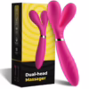 ARMONY - Y-WAND MASAJEADOR & VIBRADOR CABEZA DOBLE FUCSIA - Imagen 5