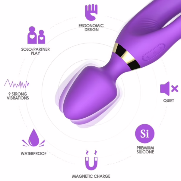 ARMONY - MASAJEADOR & VIBRADOR RABBIT VIOLETA - Imagen 3