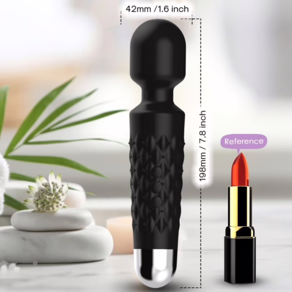 ARMONY - POSTMAN MASAJEADOR & VIBRADOR CABEZA FLEXIBLE NEGRO - Imagen 2