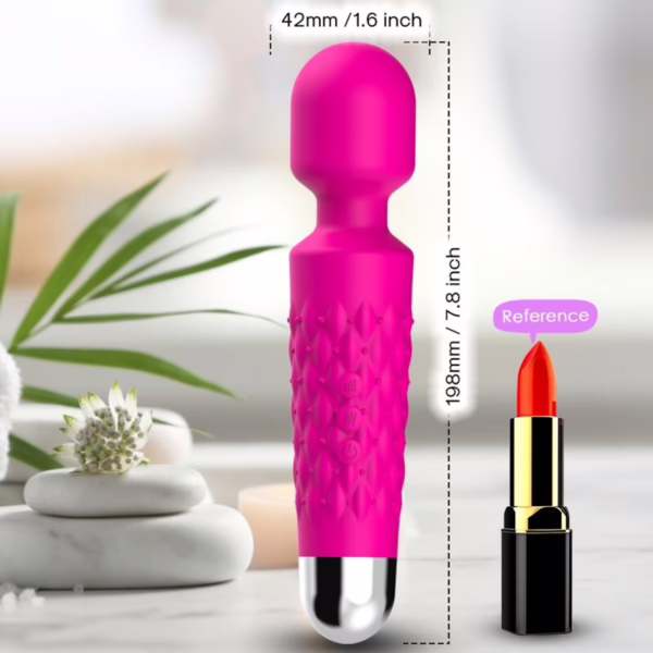 ARMONY - POSTMAN MASAJEADOR & VIBRADOR CABEZA FLEXIBLE FUCSIA - Imagen 2