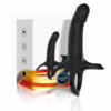 ARMONY - DILDO CON ANILLO & VIBRADOR CONTROL REMOTO NEGRO - Imagen 4