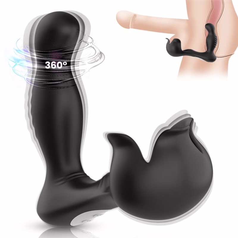 ARMONY - SURROUND VIBRADOR ANAL & ESTIMULADOR TESTÍCULOS CONTROL REMOTO NEGRO - Imagen 2
