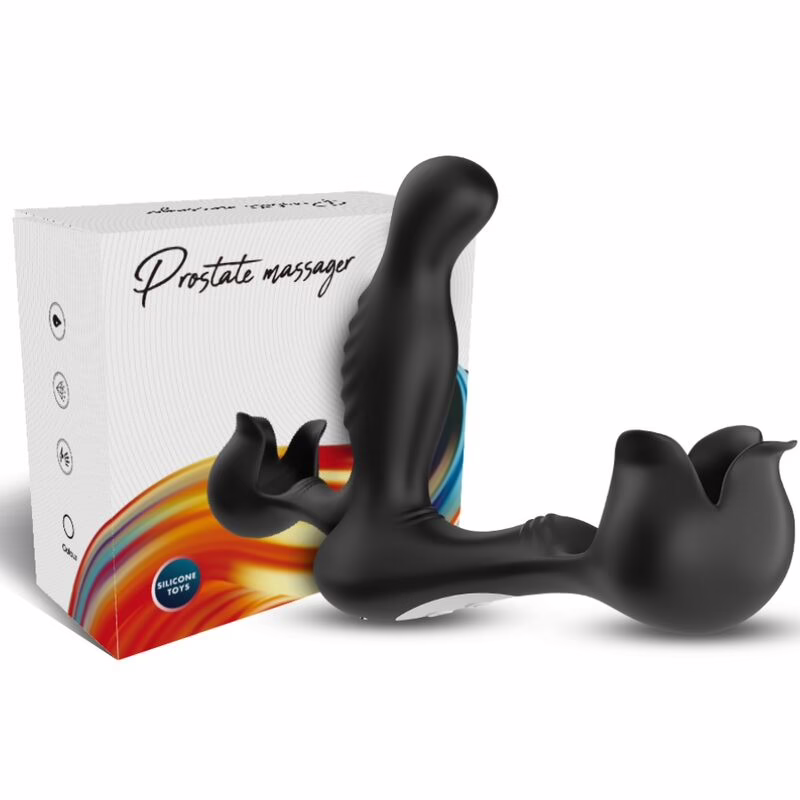 ARMONY - SURROUND VIBRADOR ANAL & ESTIMULADOR TESTÍCULOS CONTROL REMOTO NEGRO - Imagen 4