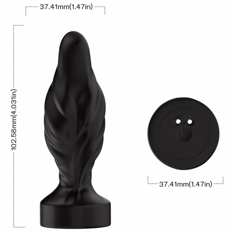 ARMONY - VIBRADOR & PLUG ANAL CONTROL REMOTO NEGRO - Imagen 4