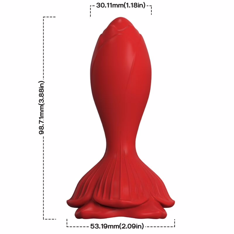 ARMONY - ROSA VIBRADOR & PLUG ANAL PEQUEÑO CONTROL REMOTO ROJO - Imagen 2