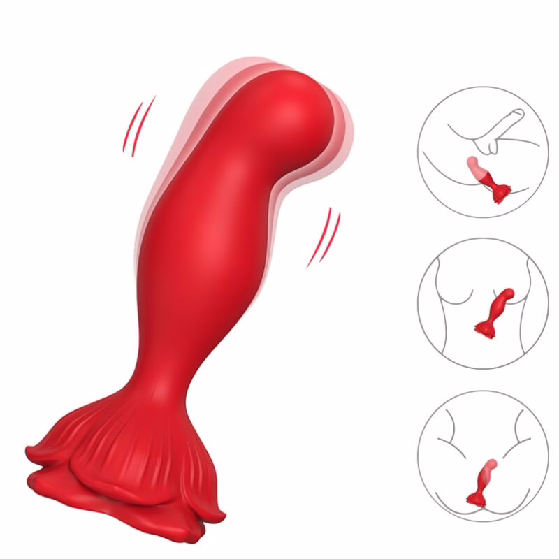 ARMONY - ROSA VIBRADOR & PLUG ANAL CONTROL REMOTO ROJO - Imagen 4