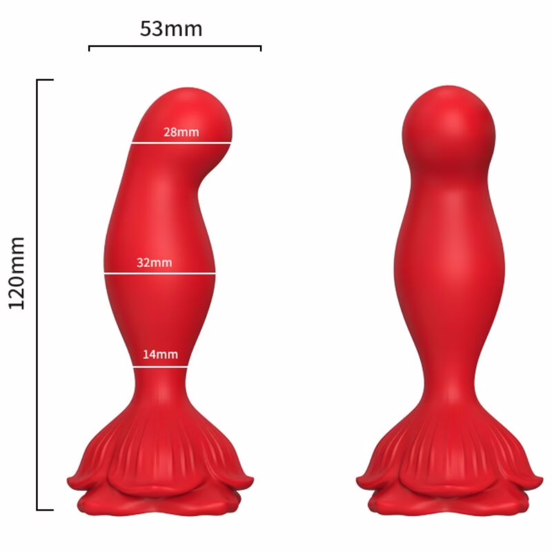 ARMONY - ROSA VIBRADOR & PLUG ANAL CONTROL REMOTO ROJO - Imagen 2