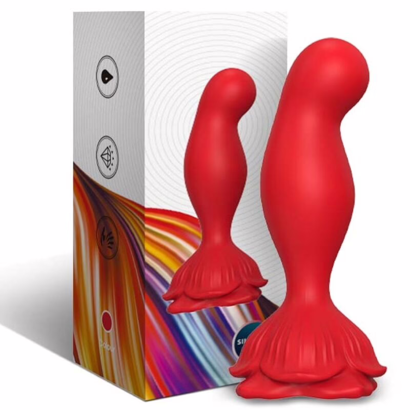 ARMONY - ROSA VIBRADOR & PLUG ANAL CONTROL REMOTO ROJO - Imagen 5