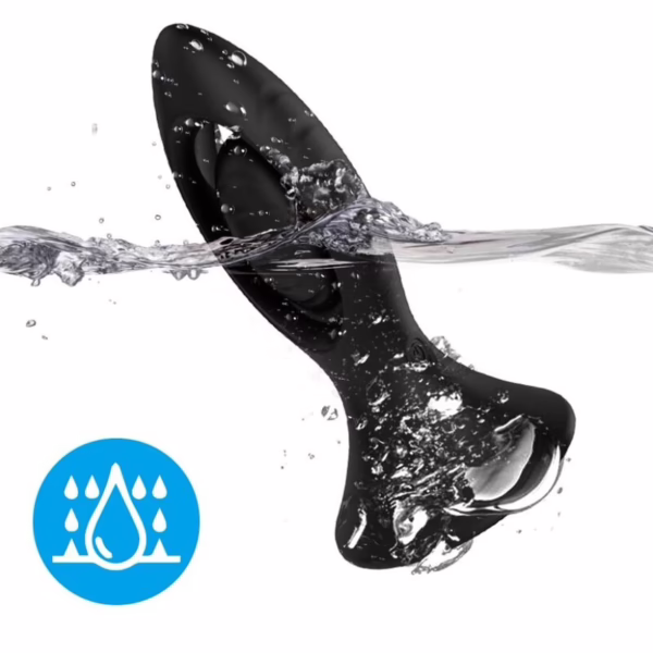 ARMONY - VIBRADOR & PLUG ANAL SILICONA NEGRO - Imagen 8